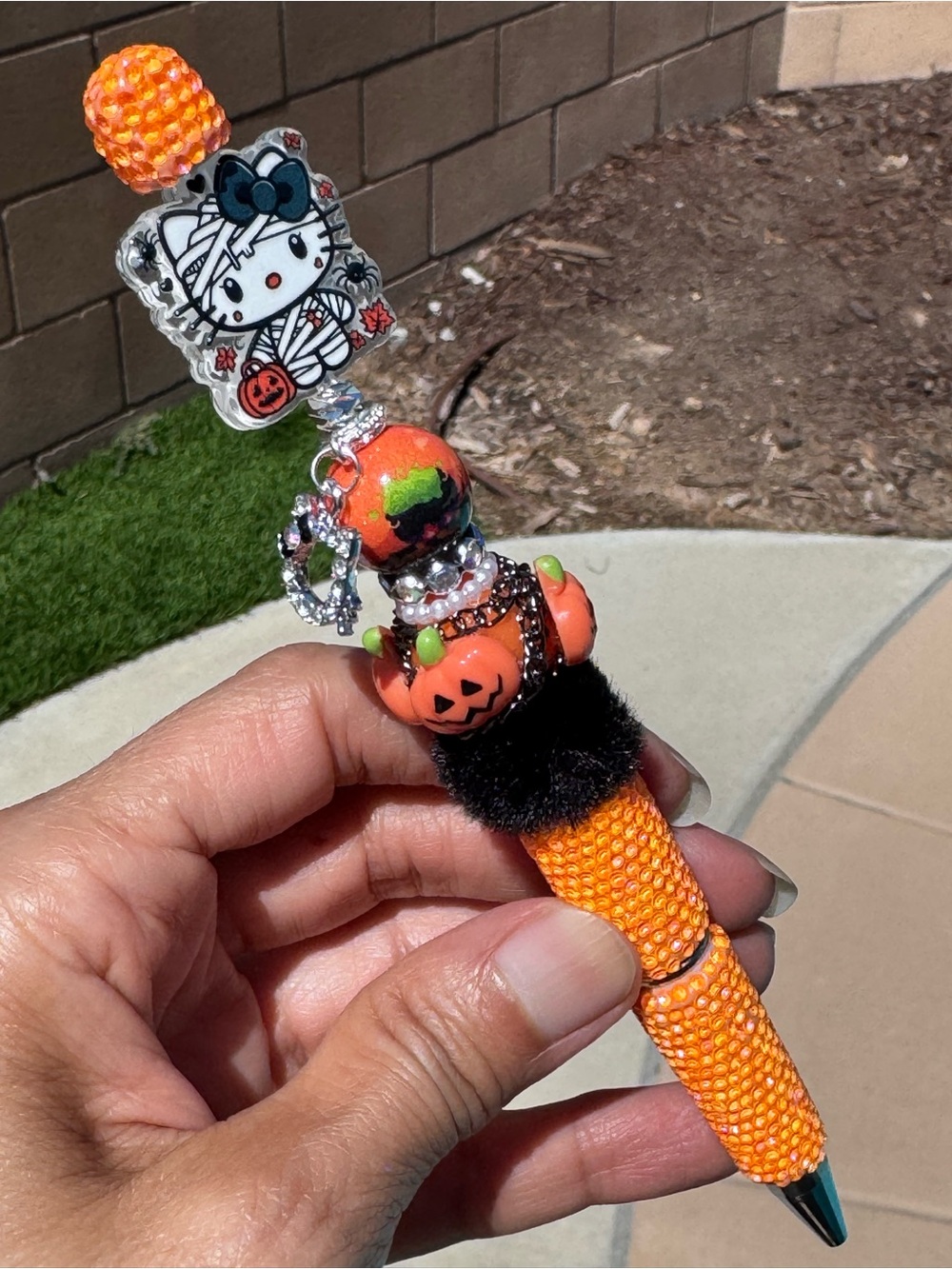 Hello Kitty Mummy Extended Bling Halloween pen